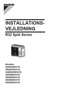 3MXM-N,4MXM-N,5MXM-N,3AMXM-M_3PDA417620-3N_installation manual_Danish download